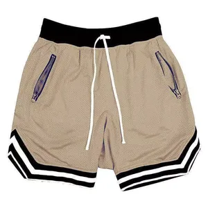 Pantalones Cortos Deportivos de Baloncesto de Color Sólido, Personalizados, Transpirables, de Secado Rápido, Estilo Urbano, Cintura Elástica, Reversibles, para Hombre - Product Image 6