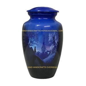 Nature's Peace Colibri Grande urne de crémation pour adultes Cercueil en aluminium de style américain pour cendres humaines pour décoration de stockage - Product Image 4