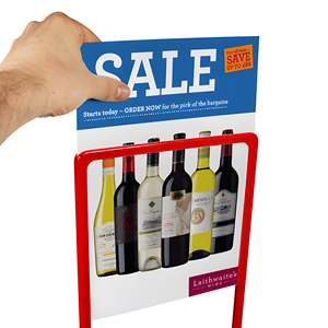 Supermarket Plastic <b>A4</b> <b>Frame</b> POP Poster Price Label Holder Promotion Poster Floor Stand Table Advertising - Product Image 3