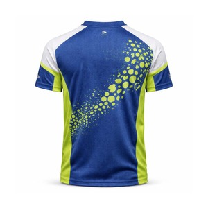 Custom Pickleball Team Jersey Royal Blue <b>Lime</b> Moisture Wicking Sports Shirt Athletic Jersey - Product Image 3