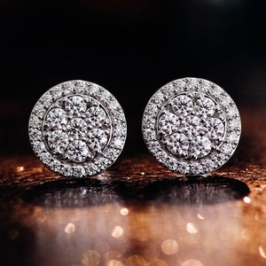 Élégantes boucles d'oreilles en argent sterling 925 avec diamant moissanite couleur D VVS1 pour mariage, anniversaire et usage quotidien luxueux - Product Image 6