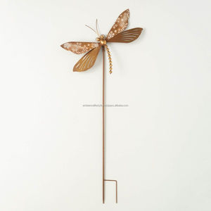 Estacas decorativas de metal para jardín, para paisajismo de césped al aire libre, estacas de hierro resistentes al óxido para soporte de plantas, para decoración del jardín del hogar - Product Image 3