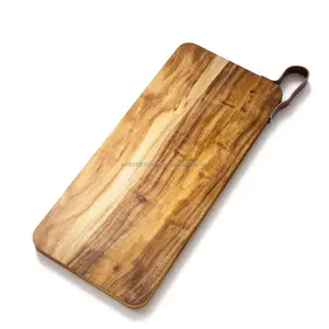 Tabla de cortar de madera de mango natural de calidad superior, utensilios de cocina ecológicos rústicos, perfectos para cortar y preparar alimentos - Product Image 1