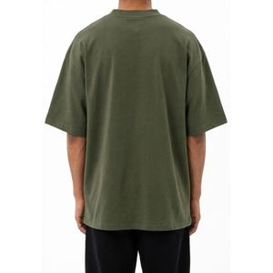 เสื้อยืดโอเวอร์ไซส์ทรงหลวม 220 กรัม สำหรับผู้ชาย คุณภาพพรีเมียม สตรีทแวร์ ผ้าคอตตอนหนานุ่ม เสื้อยืดเท่ๆ สกรีนลาย เสื้อยืดผู้ชาย - Product Image 2