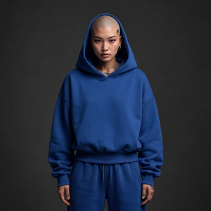 Sweats à capuche personnalisés en coton mélangé 380 g/m², coupe décontractée, avec fermeture éclair métallique et broderie ton sur ton pour boutiques - Product Image 1