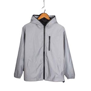 Chaqueta de Moda Personalizada para Hombre, Diseño y Logotipo Personalizados, Impermeable, Reflectante de Seguridad, Chaqueta Cortavientos con Logotipo Hip Hop - Product Image 1