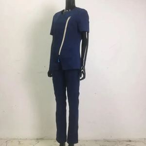 Conjunto de Uniforme Médico Moderno con Cierre, Transpirable y Ajustado para Mujer, Traje de Enfermería de Alta Calidad para Hospital - Product Image 4