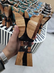 Nouveau brûleur d'encens pour la maison en bois et résine époxy, Bakhoor pour le Ramadan, brûleur d'Oud arabe - Product Image 2