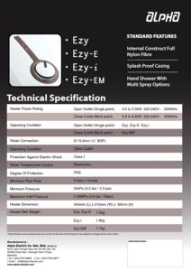 Calentador de agua eléctrico instantáneo montado en la pared de Malasia de la serie 2024 personalizable de para hoteles, baños domésticos de plástico - Product Image 3