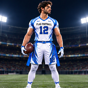 Großhandel 7V7 3D Flag Football Uniformen mit Anpassbarem Frontlogo-Etikett Premium-Qualität Schnelltrocknend Unisex Erwachsenen-Sportpaket - Product Image 1