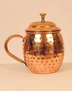 Elegante Taza de Cobre Martillado, Clásica para Moscow Mule, Ecológica, de Cobre Sólido, para Bar, Cocina, Hogar, Restaurante, Fiestas, Servir Bebidas - Product Image 5