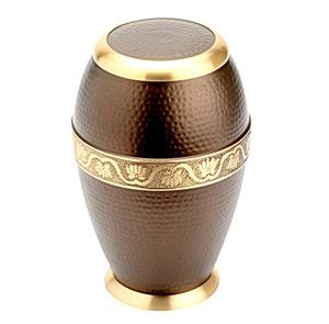 Urna Funeraria de Metal para Cenizas de Adultos, Estilo Americano/Europeo, de Latón Negro Pulido con Grabado Conmemorativo - Product Image 6