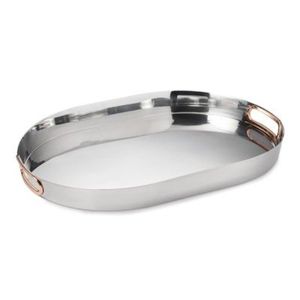 Plateau de service en métal de grande taille, compatible lave-vaisselle, en acier inoxydable de qualité alimentaire, pour la restauration et l'hôtellerie - Product Image 4