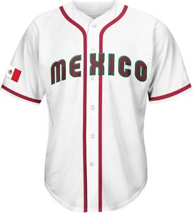 Customized Printed Breathable Mexico <b>Baseball</b> Jersey Shirts Quick Dry Unisex Summer - Product Image 5