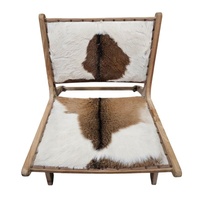 Fauteuil en cuir, chaises en bois pour salon, chaise longue en teck, fauteuil minimaliste moderne pour salon contemporain, meubles de salon