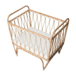 Meubles pour enfants en promotion : Lit bébé en rotin fait main de haute qualité pour chambre de bébé, prix d'usine de gros, lit pour nourrisson pas cher 2026 - Product Image 2