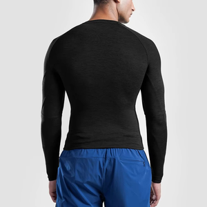 Compre Ahora Camiseta Deportiva de Manga Larga para Hombre, Tejido Elástico Premium, Soporte Muscular, Transpirable, Logotipo Personalizado, Camiseta para Hombre al por Mayor - Product Image 5