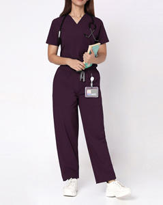 Customizable Unisex Woven Spandex Stretch Breathable Summer Jogger Hospital Surgical Sets Scrub Suits <b>Nursing</b> Scrubs Uniforms - Product Image 6