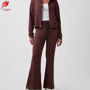 Pantalones Deportivos de Mujer, Estilo Flare, Suaves al Tacto, Ideales para Entrenamiento y Moda Urbana Diaria, Más Vendidos - Product Image 4