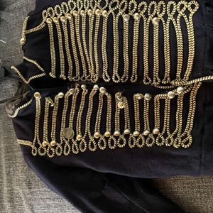 Chaqueta de uniforme de husar húngaro, comúnmente producida por fabricantes como Shako Hat With Belts cords Hussar Jackets - Product Image 4