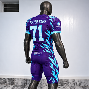 Conjunto de Pantalones y Camiseta de Fútbol Americano Sublimados Personalizados Profesionales, Ligeros, de Spandex/Poliéster, Antibacterianos - Product Image 5