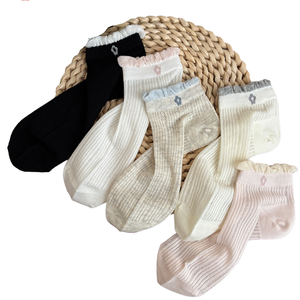 Calcetines Cortos con Volantes Estilo Coreano, Vintage, Dulces, con Lazo y Encaje, para Mujeres y Niñas - Product Image 2