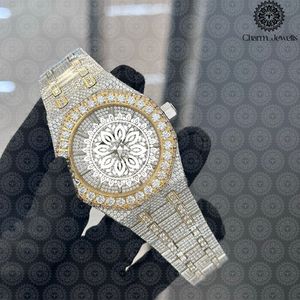 Charm Jewells Montre pour femme en or rose et diamants, boîtier rond de 38 mm, en acier inoxydable, mode luxe, analogique, à quartz, fermoir pliant - Product Image 3