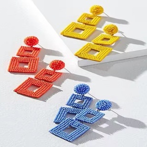 Baseball Bohemian Colorful Ethnic Style Beads Boho Earrings for Women Jewelry Gifts African Jewelry Vintage Earrings Pendientes - Product Image 6
