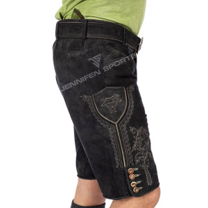 Elegantes Lederhosen Tradicionales Alemanes para Hombre, Estilo Casual para Boda, con Bordado, Diseño Bávaro en Piel de Cabra para Adultos - Product Image 4