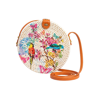 Sac de plage en rotin, sac en rotin et cuir de créateur, vente en gros directe d'usine, prix compétitifs, couleur personnalisable - Product Image 2