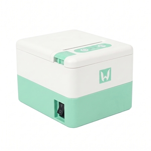 Imprimante thermique de reçus et d'étiquettes POS P20 Mini 58 mm couleur vert menthe avec USB+BT noir et blanc en stock - Product Image 1