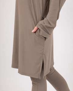 Conjunto Deportivo Islámico Modesto de Dos Piezas, Sudadera con Capucha y Leggings para Mujer, Ropa para Gimnasio, Running y Yoga, Proveedor Mayorista con Logotipo Personalizado - Product Image 5