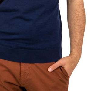High Quality Men Knitwear <b>Shirt</b> Knitted Polo Collar Designer Short Sleeved Pullover <b>Half</b> 14-Zip Sweater <b>Shirt</b> - Product Image 2