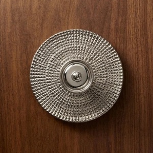 Poignée de porte moderne en laiton massif avec plaque de finition, design factice, finition or brillant, ergonomique, écologique, antirouille - Product Image 6