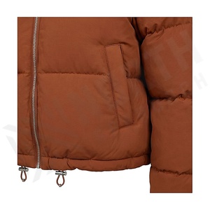 Chaqueta Acolchada Echo Mountain para Mujer, Chaqueta Corta con Cuello Acolchado, Cierre de Cremallera Frontal, Resistente al Viento, Ropa de Invierno - Product Image 5