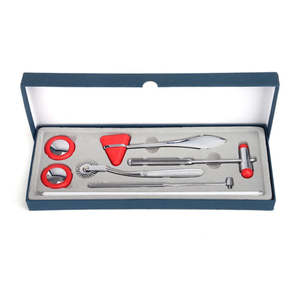 Kit de marteaux de percussion neurologiques manuels pour diagnostic, en acier inoxydable, haute qualité, design supérieur, certifié CE - Product Image 1