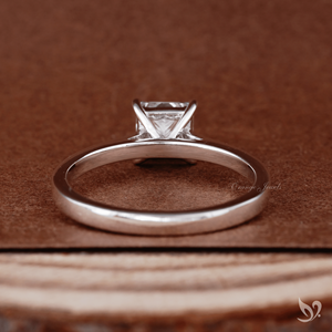 Princess Cut Lab Grown Diamond IGI Certified 1.0Ct <b>Solitaire</b> Engagement <b>Ring</b> 10k White Gold Luxury Classic Bridal Wedding <b>Ring</b> - Product Image 3