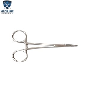 Pinces à moustiques professionnelles en acier inoxydable, droites et courbées, hémostatiques, réutilisables, autoclavables, instruments chirurgicaux - Product Image 4