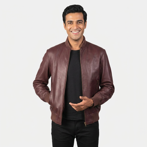 2026 Men's Custom Quality Winter <b>Jacket</b> High Street Style <b>Warm</b> Leather Stand Collar Coat New Hot Sale Fashionable <b>jacket</b> for men - Product Image 1