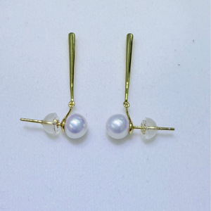 ต่างหูห้อยสไตล์เรโทรสุดหรูจาก Zhuji ดีไซน์เรียบง่ายแต่ประณีต ประดับด้วยไข่มุกน้ำจืดทรงกลมขนาด 6-7 มม. ความงามไร้ที่ติแบบออโรร่า - Product Image 3