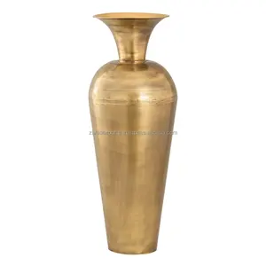 Florero de Metal plateado hecho a mano de lujo para mesas de boda Florero de Metal con brillante Zahid Exports Modern - Product Image 1