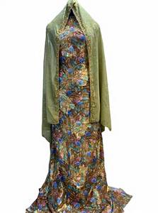 Ensemble 3 pièces de luxe en polyester écologique pour femmes africaines, motif floral, avec dentelle et broderie, coupe ample, idéal pour mariages et occasions spéciales - Product Image 2