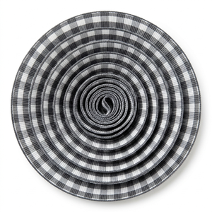 ริบบิ้นโกรเกรนลายตารางสีเทาขาวขนาด 15 มม. ขายส่ง สำหรับห่อของขวัญ ตกแต่งห่อของขวัญ เครื่องประดับผม และงานฝีมือ - Product Image 2