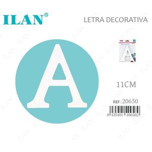 Ilan Lettera Decorativa A 11Cm Bianca Per Decorazione Murale - Product Image 1