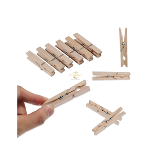 Pinzas de Bambú de Alta Calidad, Pinzas de Madera Ecológicas y Naturales para Secar Ropa - Product Image 4