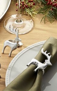 Fabricant OEM d'anneaux de serviette en aluminium de luxe, forme ronde élégante, pour décorations de salle de banquet et de table de mariage - Product Image 1