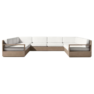 Luxury The Langham Teak <b>Outdoor</b> Daybed <b>Sofa</b> Modern Resort Villa Patio Lounge Hospitality Furniture - Product Image 3