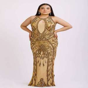 High End Designer Womens Evening Gown Bodycon Mermaid Dress with Train Elegant Formal Event Wear | India Supplier 2026 New Style - Product Image 1