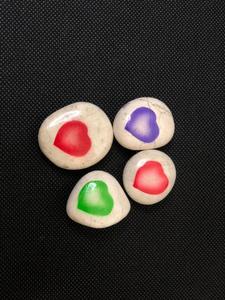 Budivis Hand Painted Natural Stone Tabletop <b>Ornament</b> From Bali Waterproof for Home & <b>Garden</b> Outdoor Decor - Product Image 4