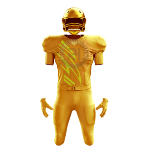 ชุดยูนิฟอร์มอเมริกันฟุตบอลสำหรับวันแข่งขัน ผลิตจากโพลีเอสเตอร์ ระบายอากาศได้ดี ทนทาน และสวมใส่สบายสำหรับนักกีฬา - Product Image 1